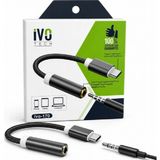 Aybartec Type-C To 3.5mm Kulaklık Dönüştürücü Aux Adaptör Tech IVO-170