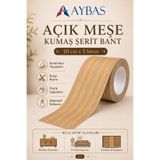 Aybas 10 cm x 5 Metre Açık Meşe Ahşap Desenli Kumaş Yapışkan Bant – Kendinden Yapışkanlı Mobilya Kaplama Bandı ve Dekoratif Tamir Şeridi