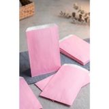 Aybaş Kağıtçılık 1. Kalite 16X21 Cm ( 10 Adet ) Pembe Renk Hediye Paketi, Hediye Poşeti, Kraft Kese Kağıdı