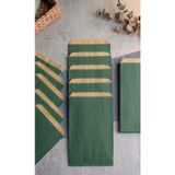 Aybaş Kağıtçılık 1. Kalite 16X21 Cm ( 25 Adet ) Yeşil Renk Hediye Paketi, Hediye Poşeti, Kraft Kese Kağıdı