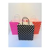 aybaş kağıtçılık 1.Kalite 18x24 Cm 3'Lü Set Beyaz Benekli Kraft Kağıt Çanta,Hediye Poşeti, Hediye Paketi, Kraft Çanta