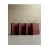 Aybaş Kağıtçılık 1.Kalite 25X31 Cm ( 15 Adet ) Büyük Boy Bordo Renkli Kraft Kağıt Çanta, Hediye Poşeti, Hediye Paketi