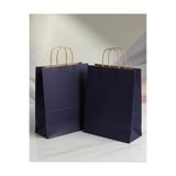 aybaş kağıtçılık 1.Kalite 25x31 Cm (25 Adet) Büyük Boy Lacivert Renkli Kraft Kağıt Çanta,Hediye Paketi, Hediye Poşeti