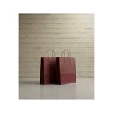 Aybaş Kağıtçılık 1.Kalite 25X31 Cm ( 5 Adet ) Büyük Boy Bordo Renkli Kraft Kağıt Çanta, Hediye Poşeti, Hediye Paketi