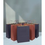 Aybaş Kağıtçılık 1.kalite 25X31 cm (5 Adet)Bordo(5 Adet)Lacivert Renkli Kraft Kağıt Çanta,hediye Paketi,hediye Poşeti - 25 x 31 cm - 10 Adet