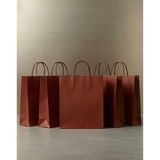 Aybaş Kağıtçılık 1.kalite 25X31 cm Büyük Boy ( 10 Adet ) Bordo Renkli Kraft Kağıt Çanta, Hediye Poşeti, Hediye Paketi - 25 x 31 cm