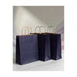 aybaş kağıtçılık 1.Kalite 25x31 Cm Büyük Boy (15 Adet) Lacivert Renkli Kraft Kağıt Çanta,Hediye Poşeti,Hediye Paketi