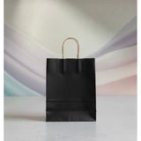 Aybaş Kağıtçılık 1.Kalite 25x31 Cm Büyük Boy ( 5 Adet ) Siyah Renkli Kraft Kağıt Çanta,Hediye Paketi, Hediye Poşeti - 18 x 24 cm