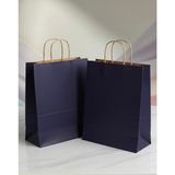 Aybaş Kağıtçılık 1.kalite 25X31 Cm(25 Adet) Lacivert Renkli Kraft Kağıt Çanta,hediye Poşeti,hediye Paketi,kraft Çanta - 25 x 31 cm