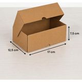 Aybaş Kağıtçılık 17X12,5X7,5 (20 Adet) Kilitli E Ticaret Kutusu, Internet ve Kargo Kutusu, Hediye Kutusu, Karton Kutu, Kraft Kutu