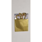 aybaş kağıtçılık 50 Adet Lüks Parlak Gold Yapışkanlı Metalize (9x12 cm) Takı, Bujiteri, Kına, Düğün Hediye Paketi