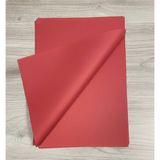 Aybaş Kağıtçılık Kırmızı Renk Pelur Kağıdı 25X35 cm (25 Adet) Paketleme Kağıdı, Çeyiz Kağıdı, Renkli Pelur Kağıdı - 25 x 35 cm