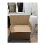Aybaş Kağıtçılık Koli Taşınma Seti, 60X40X40 5 Adet Ve 40X30X30 5 Adet Çift Oluklu Boş Karton, Koli Bandı, 5M Patpat