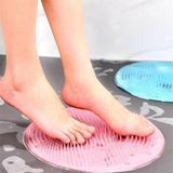 Aybastılı Silikon Fırçalı Banyo Masaj Matı ve Ayaklar için Topuk Masaj Paspası (K246)
