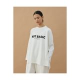 Aybikestil Penye İnterlok Relax Bluz Baskılı Not Basic