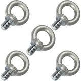 Aybolt 8 mm 5 Adet Halka Civata Metal Askı Civatası Paslanmaz Çelik Montaj Için Sabitleme Elemanı - Gümüş