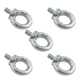 Aybolt Eye Bolt 5 Adet 6 Mm Metal Halka Civata Askı Civatası Paslanmaz Çelik Montaj Bağlantı Elemanı