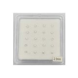 AyçaSilver 1 Paket 20 Adet Taşlı Tırnaklı Gümüş Hızma