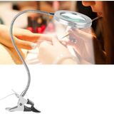 Aycer -8x Büyütmeli Mandallı, USB Girişli Masa Lambalı, Okuma ve Güzellik Salon Için Büyüteç 2088A ( Lisinya )