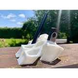 Aycer Geometrik Tasarım Kalemlik, Çok Amaçlı Kalem, Silgi, USB Bellek Organizer, Kalem Kutusu