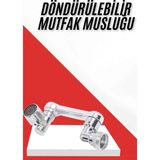 Aycer Her Yere Dönebilen Tasarruflu Mutfak Musluk Başlığı Ucu Musluk Ucu Oynar Başlıklı - Lisinya