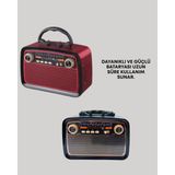 Aycer Taşınabilir Bluetooth Hoparlör – Modern Teknoloji ile Nostaljik Radyo Deneyimi, Fm/am Fonksiyonu - Lisinya
