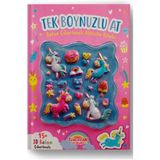 Aycer Tek Boynuzlu At Balon Çıkartmalı Aktivite Kitabı