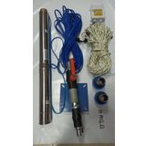 Aycı Mühendislik 4SDM12/8 2 Hp Alarko 25 mt Yassı Kablolu Panolu 50 mt Halatlı Çift Vanalı Akıtma Başlıklı Monofaze Takım Dalgıç Pompa