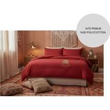 Ayçiçek Home Çift Kişilik Nevresim Takımı 160/200 Lastikli Çarşaf 180/220 Yorgan Ölçüsü 4 Adet Yastık Kılıfı - Kırmızı - 160 x 200 cm