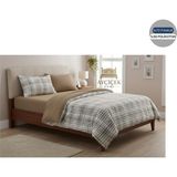 Ayçiçek Home Tek Kişilik Nevresim Takımı 100/200 lastikli çarşaf 150/220 yorgan ölçüsü özel ölçü - Kahverengi - 150 x 220 cm