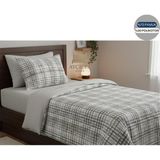 Ayçiçek Home Tek Kişilik Nevresim Takımı 100/200 lastikli çarşaf 160/215 yorgan ölçüsü - Fildişi - 100 x 200 cm