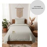 Ayçiçek Home Tek Kişilik Nevresim Takımı Lastikli Çarşaf 160/215 Yorgan Ölçüsü - Fildişi - 100 x 200 cm