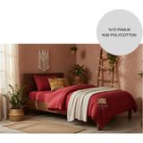 Ayçiçek Home Tek Kişilik Nevresim Takımı Lastikli Çarşaf 160/215 Yorgan Ölçüsü - Kırmızı - 100 x 200 cm