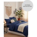 Ayçiçek Home Tek Kişilik Nevresim Takımı Lastikli Çarşaf 160/215 Yorgan Ölçüsü - Lacivert - 120 x 200 cm