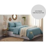 Ayçiçek Home Tek Kişilik Nevresim Takımı Lastikli Çarşaf 160/215 Yorgan Ölçüsü - Mint Yeşili - 100 x 200 cm