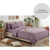 Ayçiçek Home Tek Kişilik Nevresim Takımı Lastikli Çarşaf 160/215 Yorgan Ölçüsü - Mor - 120 x 200 cm