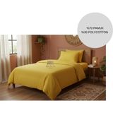 Ayçiçek Home Tek Kişilik Nevresim Takımı Lastikli Çarşaf 160/215 Yorgan Ölçüsü - Sarı - 120 x 200 cm