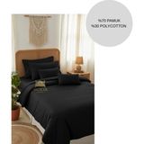 Ayçiçek Home Tek Kişilik Nevresim Takımı Lastikli Çarşaf 160/215 Yorgan Ölçüsü - Siyah - 120 x 200 cm