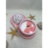 AYD 3 Lü Mum&Biblo Şakayık Doğal Soya Wax Ahşap Fitil Kokulu Mum&Biblo
