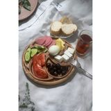 Ayd Ahşap Rüzğar Gülü 7 Parça Kahvaltılık Tabak
