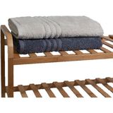 Ayd Home 2'li Krem - Antrasit Yüz Havlusu - 50 x 90 cm - Renkli