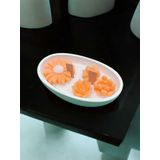 AYD- PAPATYA ÇİÇEK BAHÇESİ AHŞAP FİTİL %100 DOĞAL KOKULU SOYA WAX MUM&BİBLO SET