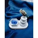 AYD Sunum Tabağı Takılık Süslük Dekoratif Vazo & Biblo Kokulu Mum&Şamdan %100 Soya Wax & Taş Tozu