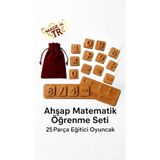Aydahşap Ahsap Matematik Ögrenme Seti - 21 Parça, Egitici ve Zeka Gelistirici Oyuncak