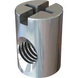 Ayder 10X14 mm Çinko Silindir Çektirme Somun M6 Kaliteli Metal Malzeme (AY-A0306) - 10 x 14 mm