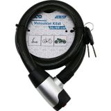 Ayder ANAHTARLI METAL KAPLAMA KAFA ÇEK-İT KİLİT KAPAK MOTOR - BİSİKLET KİLİT ÇELİK TEL SİYAH ŞEFFAF KILIF