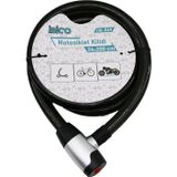 Ayder ANAHTARLI METAL KAPLAMA KAFAÇEK-İT KİLİT KAPAKMOTOR - BİSİKLET KİLİT ÇELİK TELSİYAH ŞEFFAF KILIF24MM
