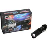 Ayder GOLD ORION KM-106 ZOOMLU EL FENERİ FİŞLİ PİL ŞARJ CİHAZLI SİYAH METAL KASA 12.5CM 3000 LUMEN (Timya/