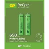 Ayder GP RECYKO 650mAh AAA ŞARJLI İNCE PİL 63C092 2Lİ KART (Timya/Go1395) 205166