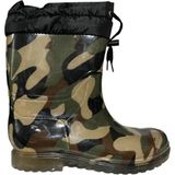Ayder Içi Tüylü Kamuflaj Lastik Çizme - Haki